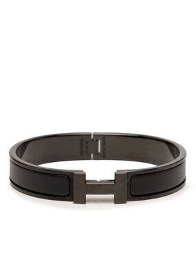 Hermes Click TGM Bracelet Bangle So Black Metal